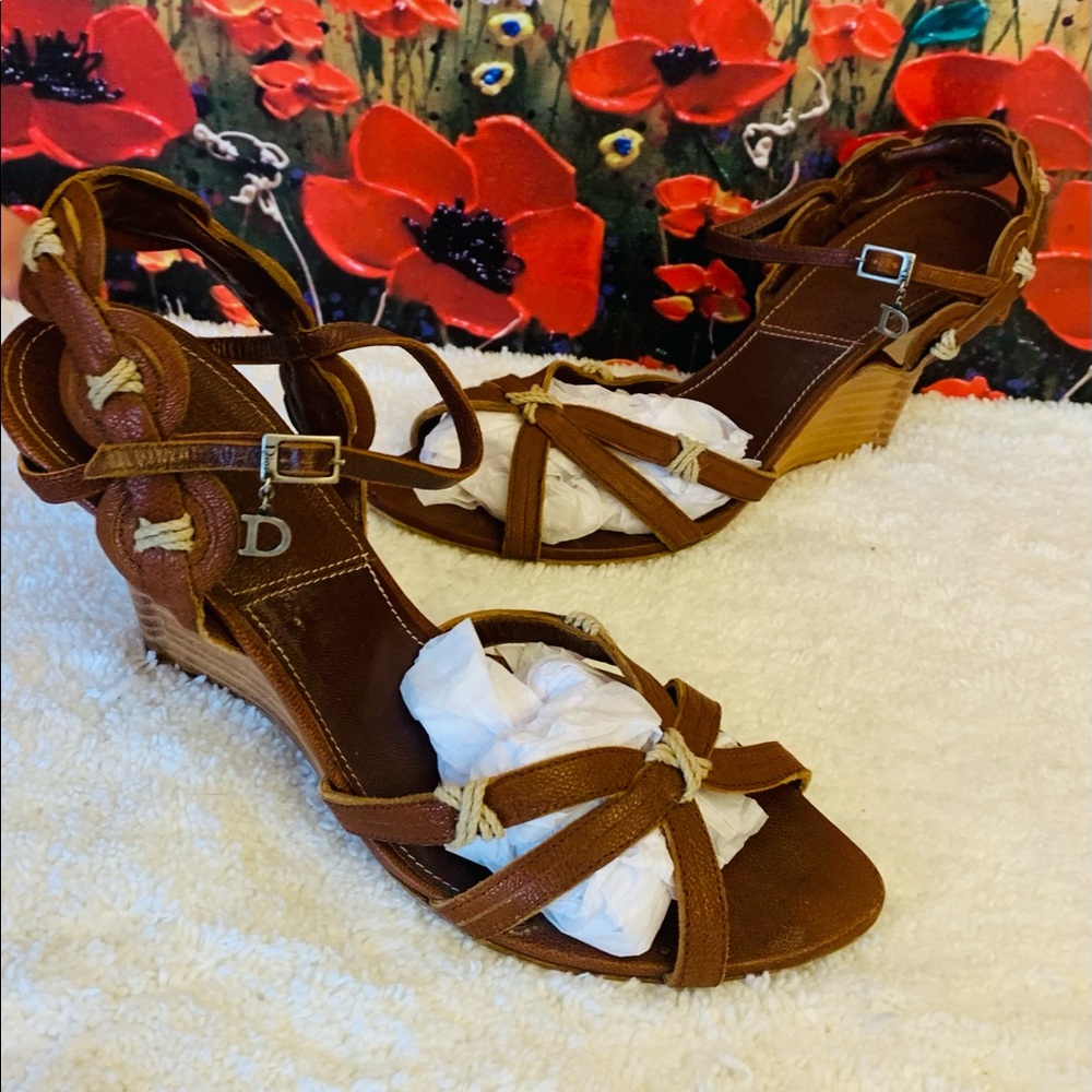 Authentic Dior leather sandals